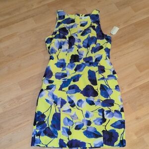 Milly purple and Yellow Floral Mini Dress